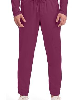 Men's Maroon Drawstring Jogger Pants